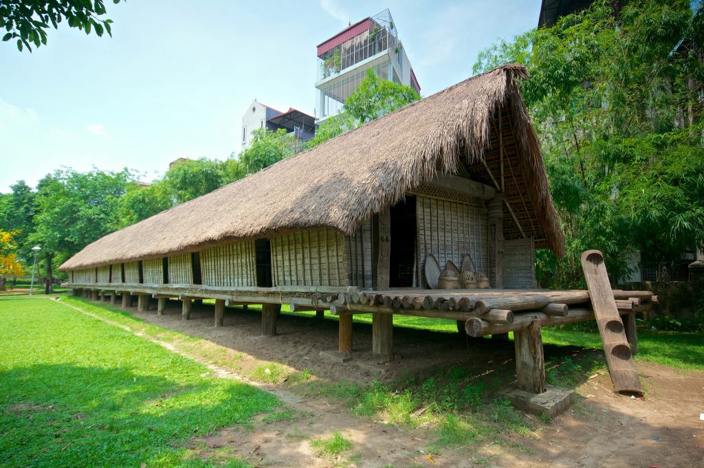 Vietnam museum ethnology, long house, Ede people